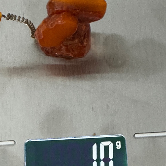 Vintage Baltic Butterscotch Egg Yolk Amber Stone Figurine 10g EXPO'67 Soviet - Picture 8 of 10
